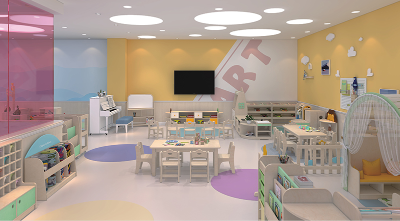 幼兒園家具樺木兒童學(xué)習(xí)桌椅